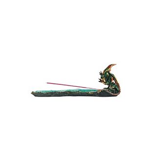 FC Design 13"W Green Dragon Incense Burner Sticks Holder
