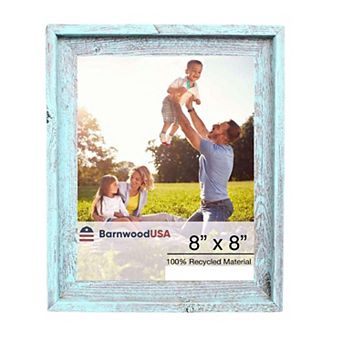 Rustic Farmhouse Signature Series 8x8 Reclaimed Wood Picture Frame