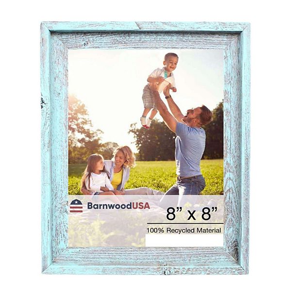 Rustic Farmhouse Signature Series 8x8 Reclaimed Wood Picture Frame