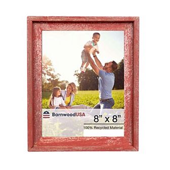 Rustic Farmhouse Signature Series 8x8 Reclaimed Wood Picture Frame