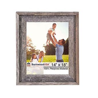 Rustic Farmhouse Signature Series 14x18 Reclaimed Wood Picture Frame