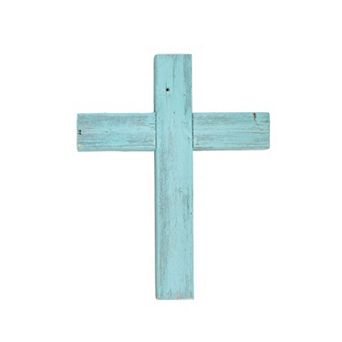 Rustic Christian 15 in x 12 in Old Reclaimed Wood Cross
