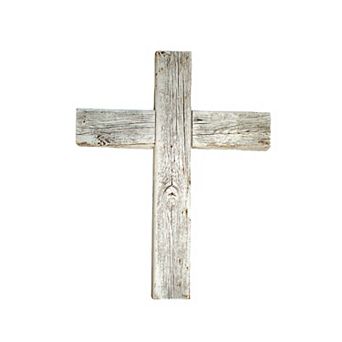 Rustic Christian 15 in x 12 in Old Reclaimed Wood Cross