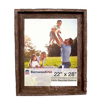 Rustic Farmhouse Signature Series 22x28 Reclaimed Wood Picture Frame