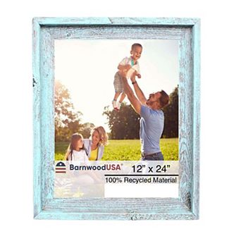 Rustic Farmhouse Signature Series 12x24 Reclaimed Wood Picture Frame