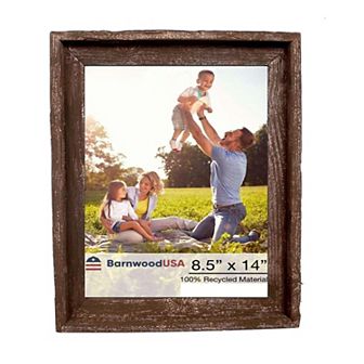 Rustic Farmhouse Signature Series 8.5x14 Reclaimed Wood Picture Frame