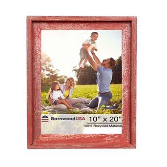 Rustic Farmhouse Signature Series 10x20 Reclaimed Wood Picture Frame