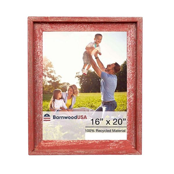 Rustic Farmhouse Signature Series 16x20 Reclaimed Wood Picture Frame
