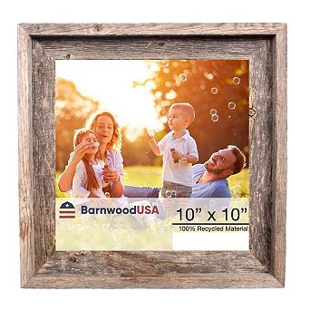 Rustic Farmhouse Signature Series 10x10 Reclaimed Wood Picture Frame