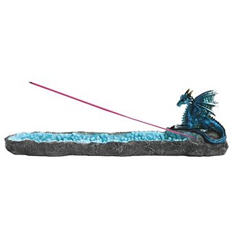FC Design 9.75" Long Blue Dragon Incense Burner Statue Fantasy Decoration Figurine