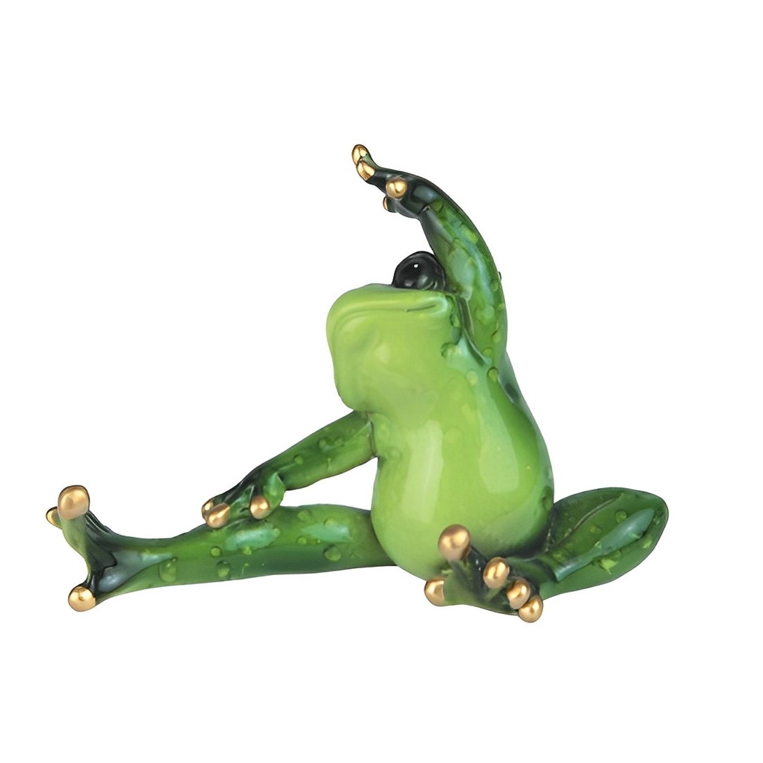 11 Frog Sitting In A Sukhasana Yoga Position Garden Statue