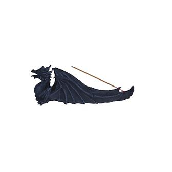 FC Design 12"W Black Dragon Incense Burner Sticks Holder