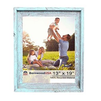 Rustic Farmhouse Signature Series 13x19 Reclaimed Wood Picture Frame