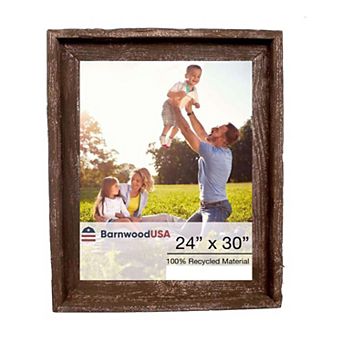 Rustic Farmhouse Signature Series 24x30 Reclaimed Wood Picture Frame