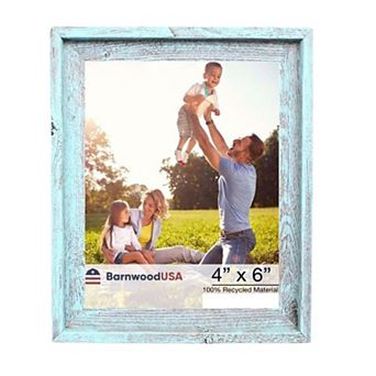 Rustic Farmhouse Signature Series 4x6 Reclaimed Wood Picture Frame
