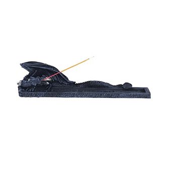 FC Design 10"W Black Dragon Incense Burner Sticks Holder