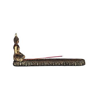 FC Design 10''W Gold Buddha Incense Burner