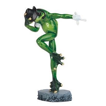 FC Design 7"H Michael Jackson Frog with Glove and Black Hat Statue Animal Decoration Figurine Home Room Decor