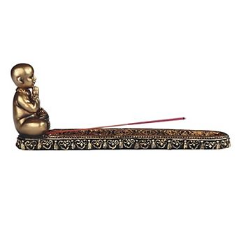 FC Design 9.5"W Little Monk Incense Burner Incense Sticks Holder Home Decoration
