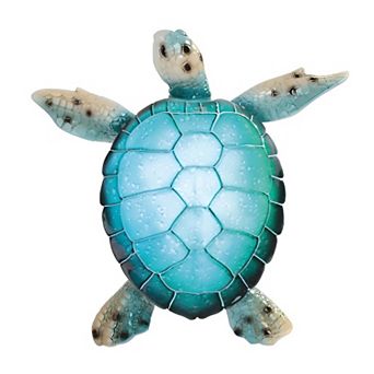 FC Design 11"W LED Blue Sea Turtle Night Light Statue Marine Life Decoration Figurine Home Room Decor