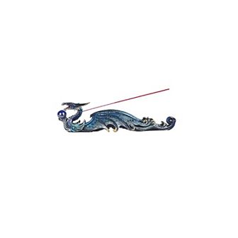 FC Design 12"W Blue Dragon Incense Burner Sticks Holder