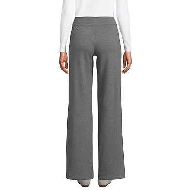 Women's Lands' End Starfish Mid Rise Wide Leg Pull On Pants