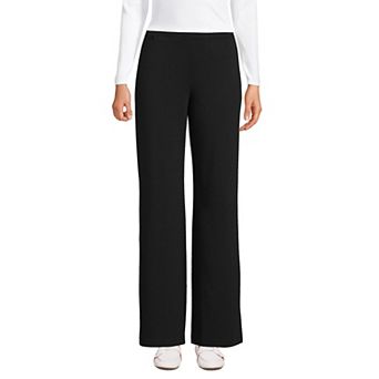 Women's Lands' End Starfish Mid Rise Wide Leg Pull On Pants