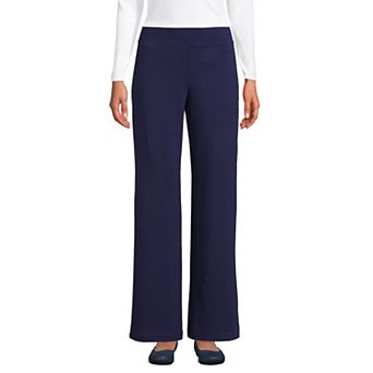 Women's Lands' End Starfish Mid Rise Wide Leg Pull On Pants