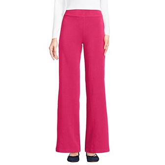 Women's Lands' End Starfish Mid Rise Wide Leg Pull On Pants