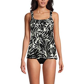 Women's Lands' End DD-Cup Flutter Tankini Swim Top