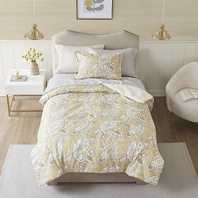 Madison Park Essentials Sylvie Print Paisley Comforter Set with Bed Sheets