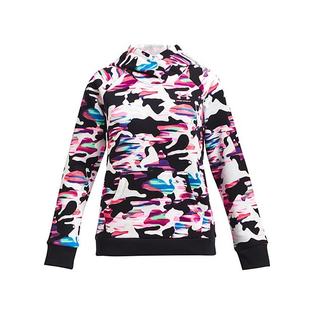 White and pink camo under best sale armour hoodie