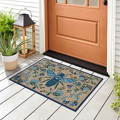 Liora Manne Flora Bee Indoor/Outdoor Rug