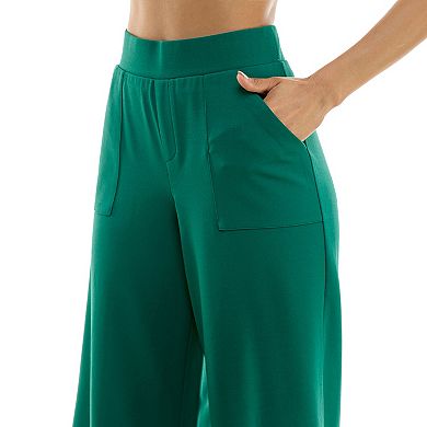 Women's Nina Leonard Elastic Waist Coulotte Pants