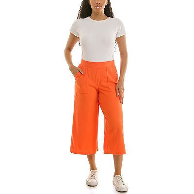 Women's Nina Leonard Elastic Waist Culotte Pants