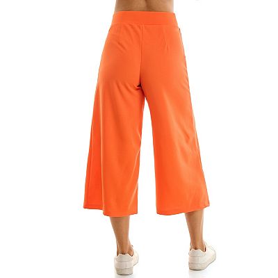 Women's Nina Leonard Elastic Waist Culotte Pants