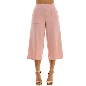 Women's Nina Leonard Elastic Waist Culotte Pants