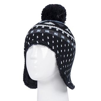 Boys 2-6x Heat Holders Heatweaver Cozy Hat with Ear Flaps