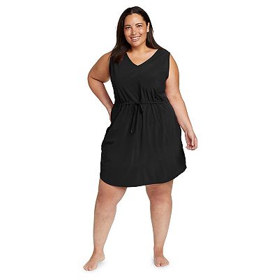 plus size black tank dress LP2205 main image 1