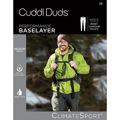 Men's Cuddl Duds Midweight ClimateSport Performance Base Layer Pants