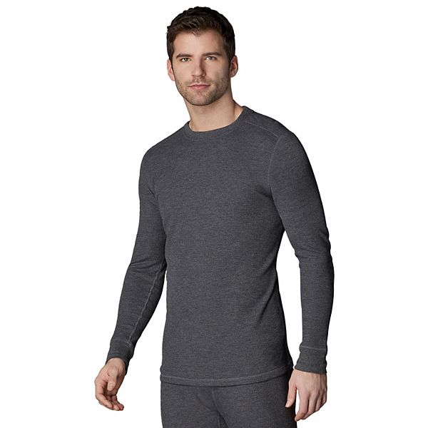 Men's Cuddl Duds® Midweight Waffle Thermal Performance Base Layer Crew Top