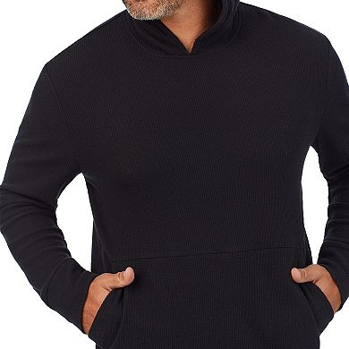 Men's Cuddl Duds Midweight Waffle Thermal Performance Base Layer Hoodie