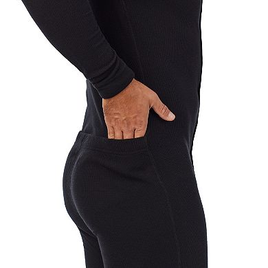 Men's Cuddl Duds Midweight Waffle Thermal Performance Base Layer Union Suit