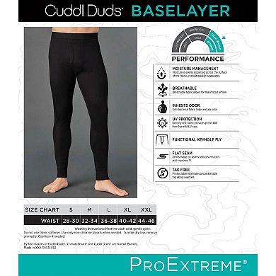 Men's Cuddl Duds Heavyweight ProExtreme Performance Base Layer Pants