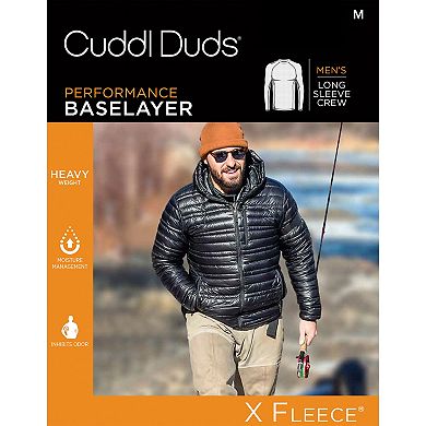 Men's Cuddl Duds Heavyweight X Fleece Performance Base Layer Crew Top