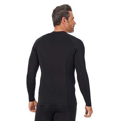 Men's Cuddl Duds Midweight Lite Compression Performance Base Layer Crew Top