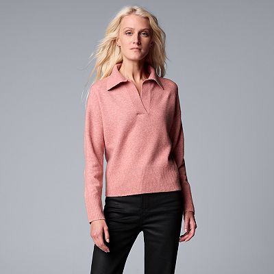 Women s Simply Vera Vera Wang Luxe Cashmere Blend Pullover