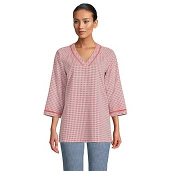 Women's Lands' End Rayon 3/4 Sleeve Tunic Top