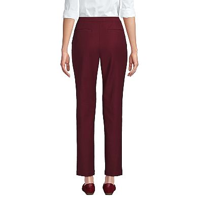 Women's Lands' End High Waisted Bi-Stretch Pintuck Pencil Ankle Pants