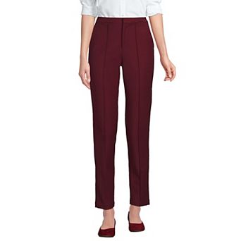 Women's Lands' End High Waisted Bi-Stretch Pintuck Pencil Ankle Pants